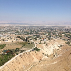 View from Jericho overlooking the Dead Sea